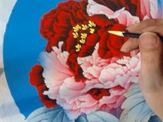 跟我学工笔画牡丹与鸟教学视频全集（22讲