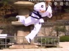 跆拳道腿法教学视频-韩国高手跆