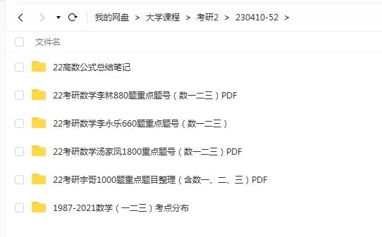 2022考研数学名师文档学习资料合