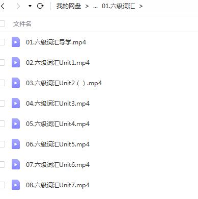 2023年6月刘晓艳 CET6 六级词汇精讲班
