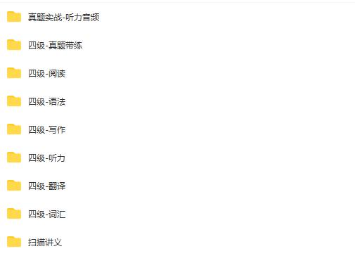 大学英语四级CET4特训班视频资料