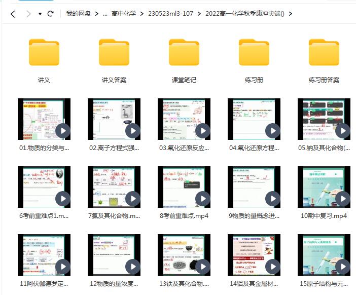 2022高一化学秋季尖端班康冲-全