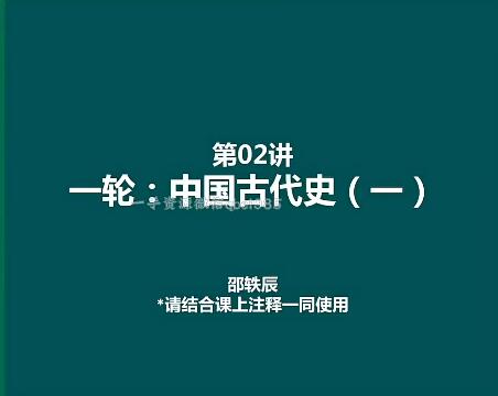 2023高考历史一轮精讲20讲-绍轶