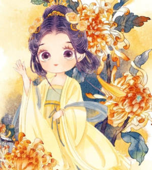 瑶背背十二花神古风水彩插画课教程