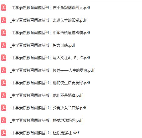 中小学生素质教育培养、阅读丛书：全面提升孩子的素质和阅读能力！