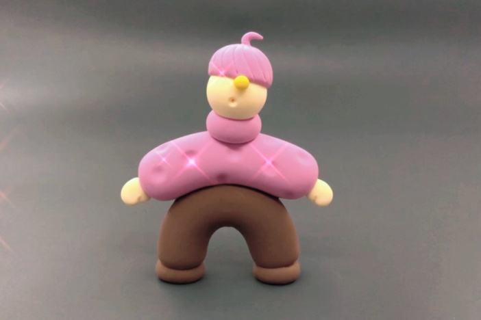 黏土手工：可爱的小人偶