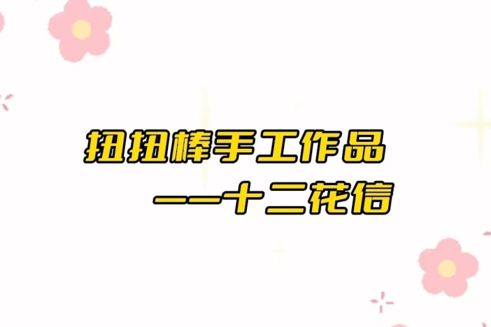 扭扭棒手工作品——十二花信