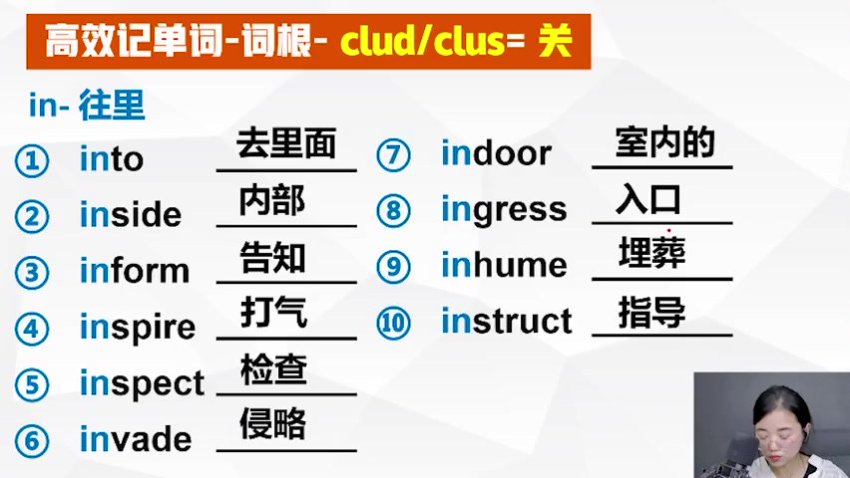 晓莉老师6000高级词汇速记课：词根词缀+联想记忆法
