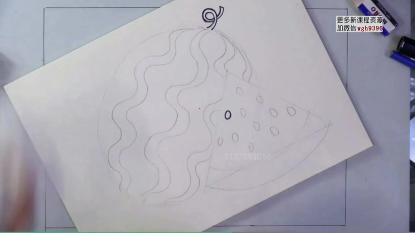 儿童蜡笔画入门教程：零基础学画水果蔬菜