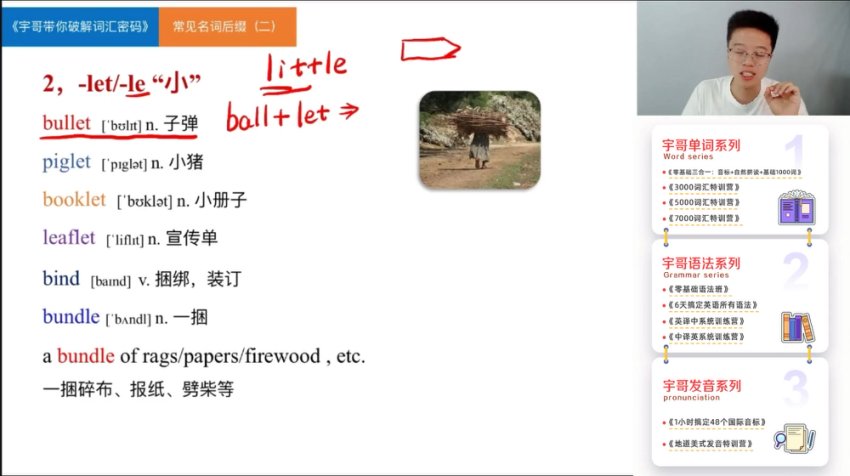 韩宇3000-5000词汇速记课：108节词根词缀通关