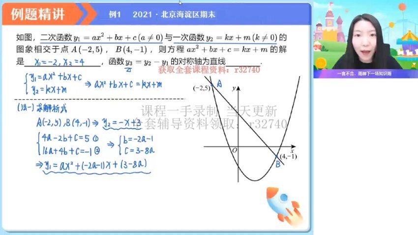 徐丝雨初三数学二次函数冲刺班（全国人教版）