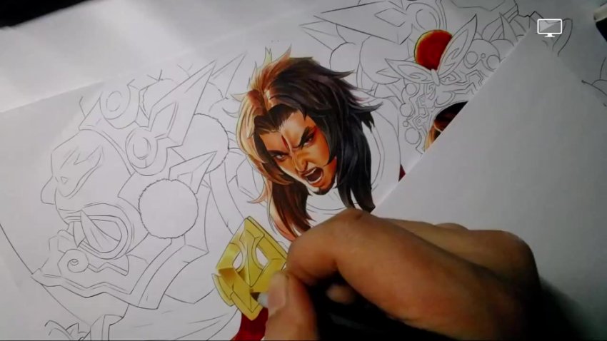 马克笔动漫绘画全技法：42集从入门到高能厚涂