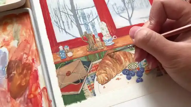 2024手绘水彩课：从零基础到艺术创作，轻松掌握水彩技巧