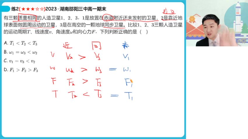 袁帅高一物理冲顶班：天体+力学+电场专题突破