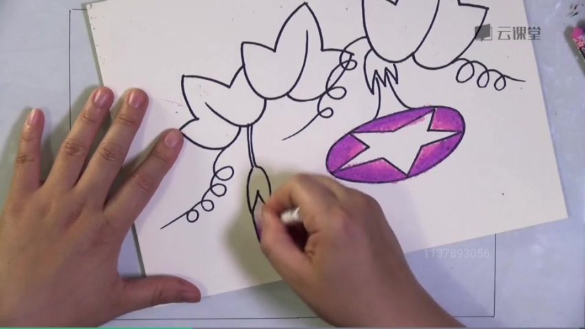 儿童蜡笔画入门13课：水果花卉轻松